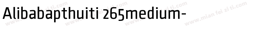 Alibabapthuiti 265medium字体转换